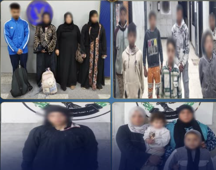 ضبط شخص و6 سيدات لاستغلال الأحداث في التسول والبيع الإلحاحي بالجيزة